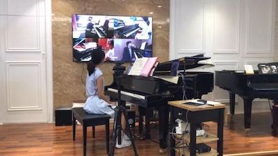 明升mansion特邀艺术家浙江音乐学院钢琴系丁阳博士Hybrid远程教育大师班+音乐会圆满成功