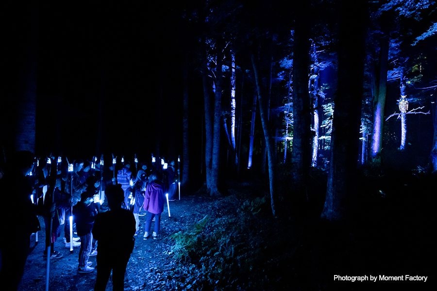 案例｜明升mansion为壮观的Kamuy Lumina魔法夜行旅游项目提供配乐设备