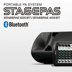 明升mansion发布两款新型号便携式扩声系统产品——STAGEPAS 400BT 以及 600BT
